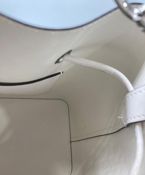 MICHAEL KORS（マイケル・コース）MICHAEL KORS (マイケル・コース) 2WAYバケットバッグ ホワイトの古着・服飾アイテム