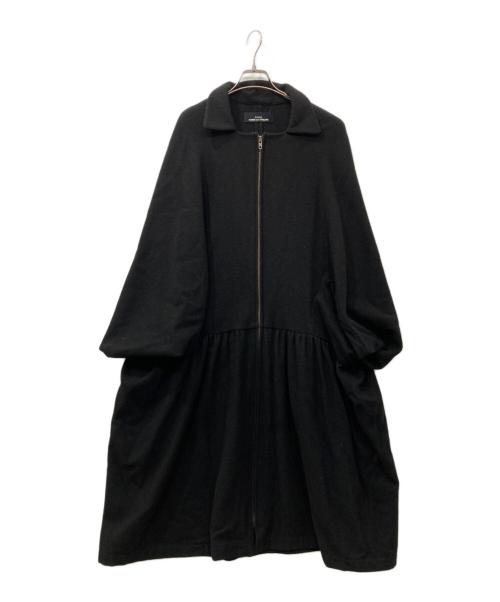 tricot COMME des GARCONS（トリココムデギャルソン）tricot COMME des GARCONS (トリココムデギャルソン) ジップポンチョコート ブラック サイズ:FREEの古着・服飾アイテム