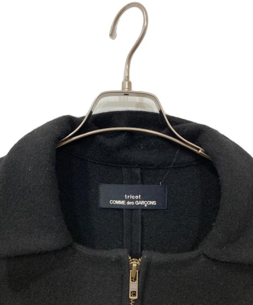 tricot COMME des GARCONS（トリココムデギャルソン）tricot COMME des GARCONS (トリココムデギャルソン) ジップポンチョコート ブラック サイズ:FREEの古着・服飾アイテム