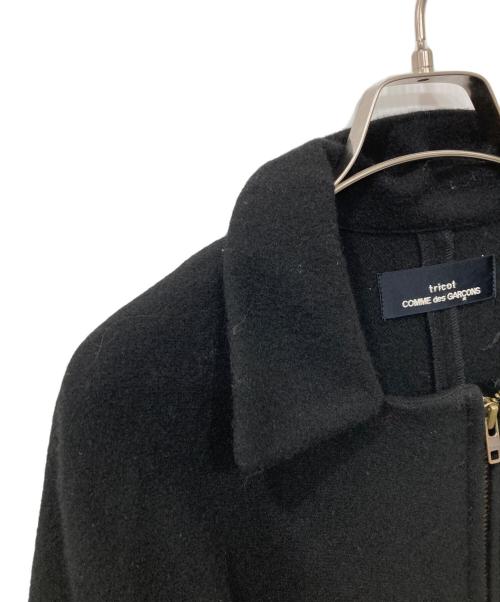 tricot COMME des GARCONS（トリココムデギャルソン）tricot COMME des GARCONS (トリココムデギャルソン) ジップポンチョコート ブラック サイズ:FREEの古着・服飾アイテム