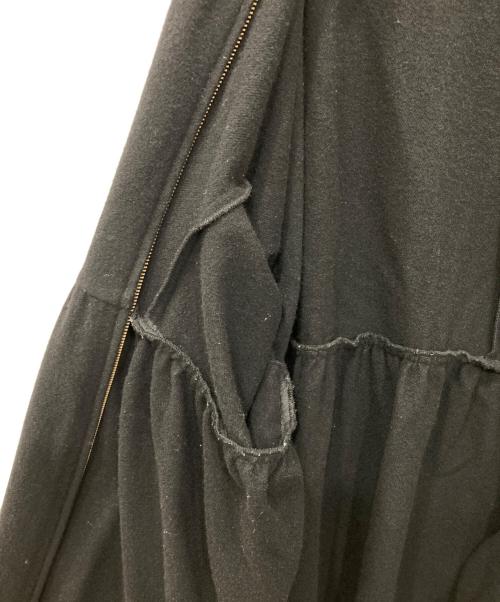 tricot COMME des GARCONS（トリココムデギャルソン）tricot COMME des GARCONS (トリココムデギャルソン) ジップポンチョコート ブラック サイズ:FREEの古着・服飾アイテム
