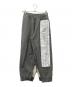MM6 Maison Margiela（エムエムシックスメゾンマルジェラ）の古着「Text Graphic Split Lounge Pants/テキスト　グラフィック　スピリット　ラウンジ　パンツ」｜グレー