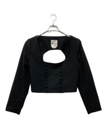 noir kei ninomiya（ノワール ケイ ニノミヤ）の古着「バックオープンジャケット」｜ブラック