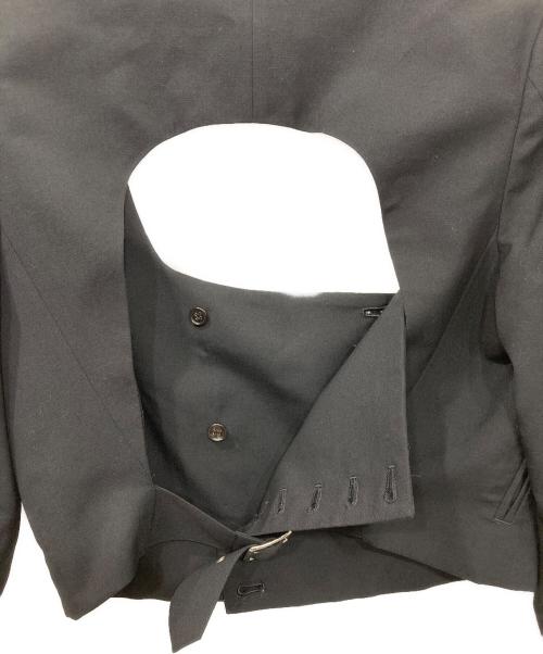 noir kei ninomiya（ノワール ケイ ニノミヤ）noir kei ninomiya (ノワール ケイ ニノミヤ) バックオープンジャケット ブラック サイズ:Lの古着・服飾アイテム