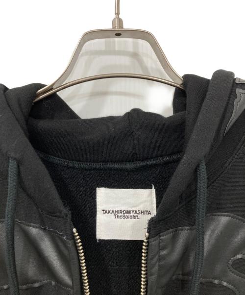 TAKAHIROMIYASHITA TheSoloIst.（タカヒロミヤシタ ザソロイスト）TAKAHIROMIYASHITA TheSoloIst. (タカヒロミヤシタ ザソロイスト) full zip hoodie./フルジップフーディ ブラック サイズ:44の古着・服飾アイテム