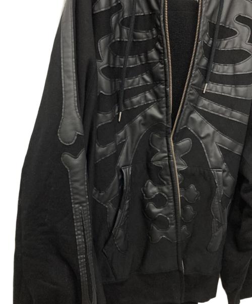 TAKAHIROMIYASHITA TheSoloIst.（タカヒロミヤシタ ザソロイスト）TAKAHIROMIYASHITA TheSoloIst. (タカヒロミヤシタ ザソロイスト) full zip hoodie./フルジップフーディ ブラック サイズ:44の古着・服飾アイテム