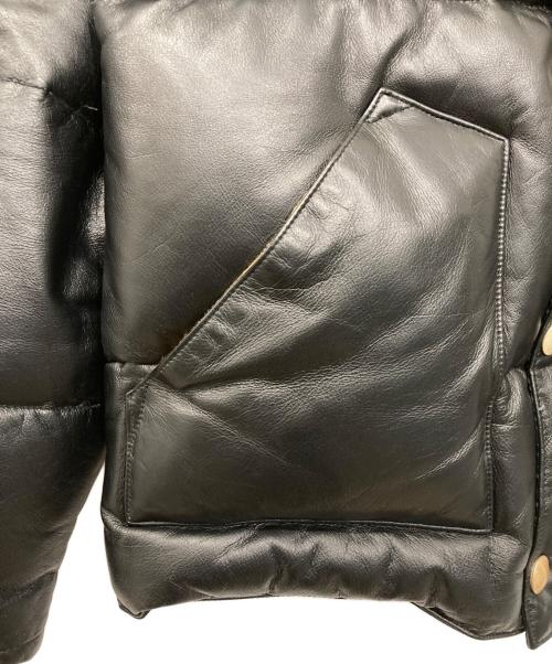 INDIAN MOTORCYCLE（インディアンモーターサイクル）INDIAN MOTORCYCLE (インディアンモーターサイクル) ヨーク切替 DOWN JACKET/ダウンジャケット ブラック サイズ:38の古着・服飾アイテム