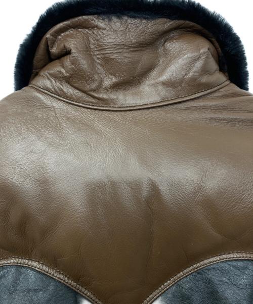 INDIAN MOTORCYCLE（インディアンモーターサイクル）INDIAN MOTORCYCLE (インディアンモーターサイクル) ヨーク切替 DOWN JACKET/ダウンジャケット ブラック サイズ:38の古着・服飾アイテム