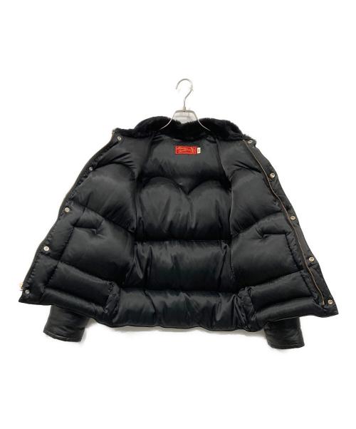 INDIAN MOTORCYCLE（インディアンモーターサイクル）INDIAN MOTORCYCLE (インディアンモーターサイクル) ヨーク切替 DOWN JACKET/ダウンジャケット ブラック サイズ:38の古着・服飾アイテム