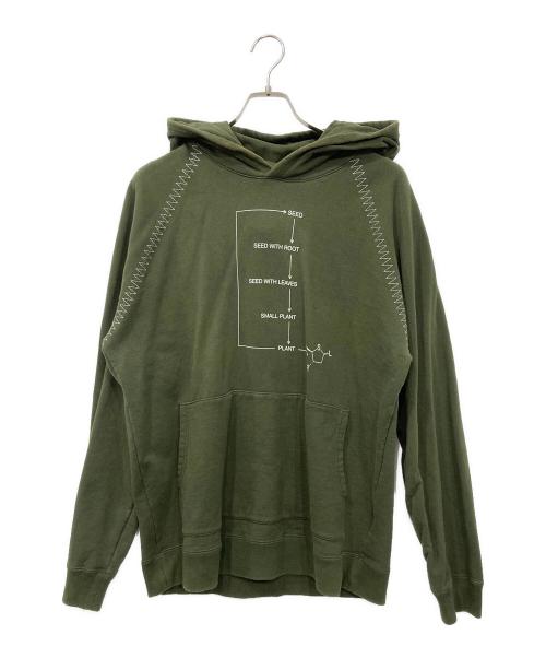 NEIGHBORHOOD（ネイバーフッド）NEIGHBORHOOD (ネイバーフッド) バイオ プリント プルオーバーパーカー グリーン サイズ:LARGEの古着・服飾アイテム