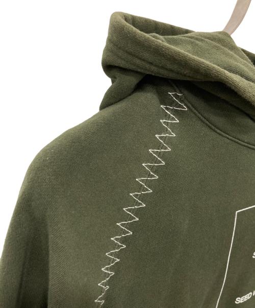 NEIGHBORHOOD（ネイバーフッド）NEIGHBORHOOD (ネイバーフッド) バイオ プリント プルオーバーパーカー グリーン サイズ:LARGEの古着・服飾アイテム