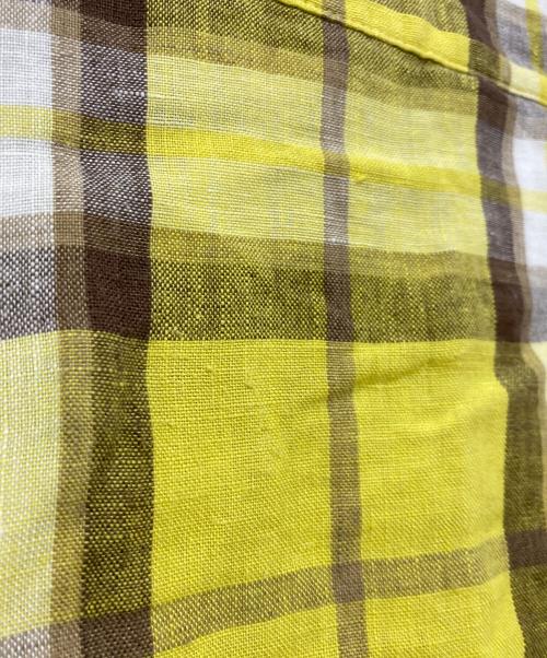 O'NEIL OF DUBLIN（オニールオブダブリン）O'NEIL OF DUBLIN (オニールオブダブリン) リネンチェックスカート イエロー サイズ:US8の古着・服飾アイテム