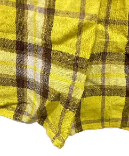 O'NEIL OF DUBLIN（オニールオブダブリン）O'NEIL OF DUBLIN (オニールオブダブリン) リネンチェックスカート イエロー サイズ:US8の古着・服飾アイテム