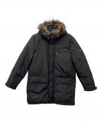 BURBERRY BLACK LABELバーバリーブラックレーベル）の古着「フォックスファーダウンコート」｜ブラック