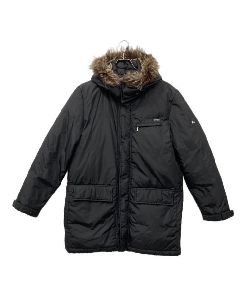 BURBERRY BLACK LABEL（バーバリーブラックレーベル）BURBERRY BLACK LABEL (バーバリーブラックレーベル) フォックスファーダウンコート ブラック サイズ:Mの古着・服飾アイテム
