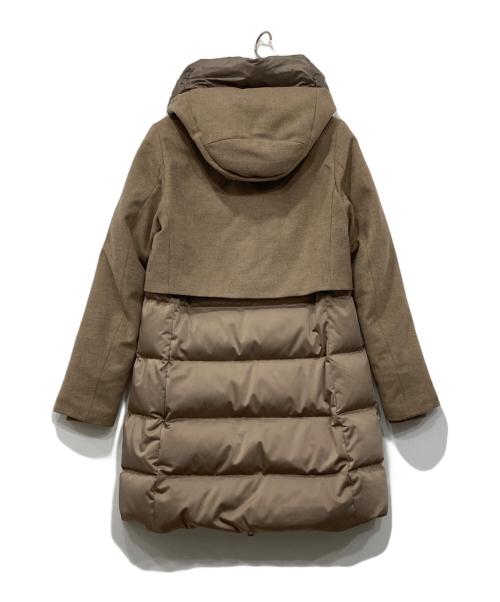 DUNO（デュノ）DUNO (デュノ) ウール切替ダウンコート/BALLON X ベージュ サイズ:44の古着・服飾アイテム