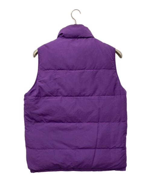 stussy（ステューシー）stussy (ステューシー) リバーシブルダウンベスト パープル×グレー サイズ:XLの古着・服飾アイテム