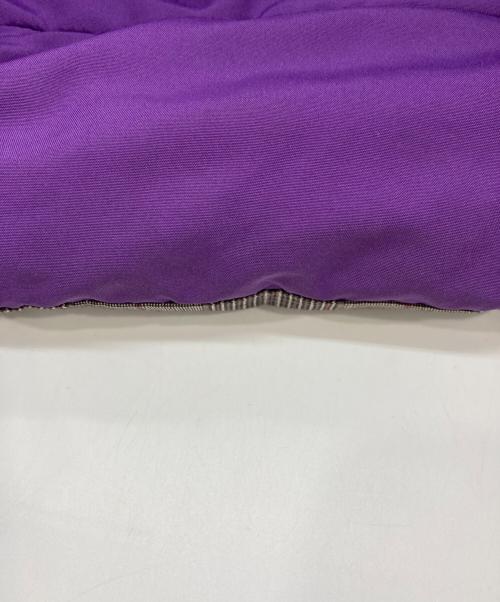 stussy（ステューシー）stussy (ステューシー) リバーシブルダウンベスト パープル×グレー サイズ:XLの古着・服飾アイテム