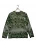 stussy（ステューシー）の古着「Bleach Stripe L/S Crew」｜グリーン
