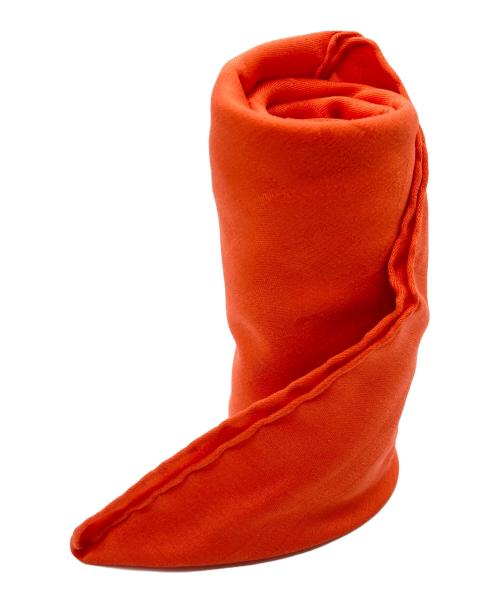 BVLGARI（ブルガリ）BVLGARI (ブルガリ) シャドーロゴシルクスカーフ オレンジの古着・服飾アイテム