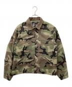 AVIREXアヴィレックス）の古着「CAMO DUCK JACKET / カモダックジャケット」｜カーキ