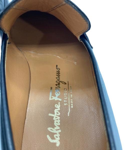 Salvatore Ferragamo（サルヴァトーレ フェラガモ）Salvatore Ferragamo (サルヴァトーレ フェラガモ) ガンチーニ ビットローファー ブラック サイズ:7の古着・服飾アイテム