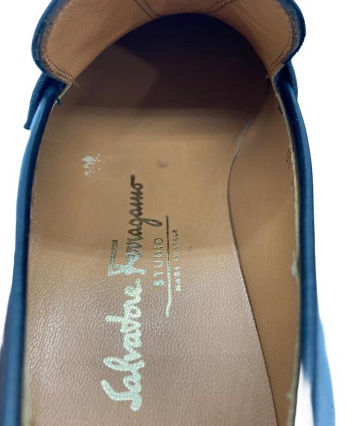 Salvatore Ferragamo（サルヴァトーレ フェラガモ）Salvatore Ferragamo (サルヴァトーレ フェラガモ) ガンチーニ ビットローファー ブラック サイズ:7の古着・服飾アイテム