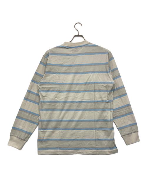 STUSSY AUTHENTIC GEAR（ステューシーオーセンティックギア）STUSSY AUTHENTIC GEAR (ステューシーオーセンティックギア) ボーダーカットソー グレー サイズ:MEDIUM 未使用品の古着・服飾アイテム