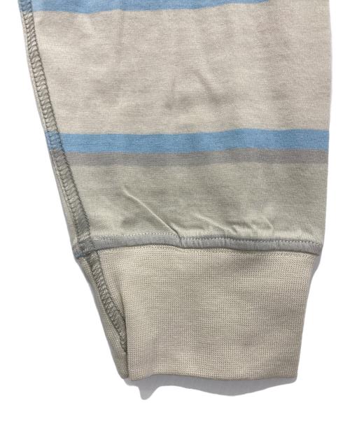 STUSSY AUTHENTIC GEAR（ステューシーオーセンティックギア）STUSSY AUTHENTIC GEAR (ステューシーオーセンティックギア) ボーダーカットソー グレー サイズ:MEDIUM 未使用品の古着・服飾アイテム