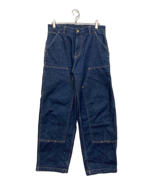 Carhartt WIP（カーハート ワークインプログレス）CARHARTT WIP (カーハート ワークインプログレス) ダブルニーデニムパンツ インディゴ サイズ:Sの古着・服飾アイテム
