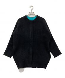 ELENDEEK（エレンディーク）の古着「RACOON MIX WCD/ラクーンカーディガン」｜ブラック