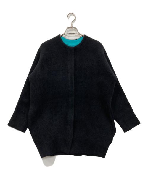 ELENDEEK（エレンディーク）ELENDEEK (エレンディーク) RACOON MIX WCD/ラクーンカーディガン ブラック サイズ:Fの古着・服飾アイテム