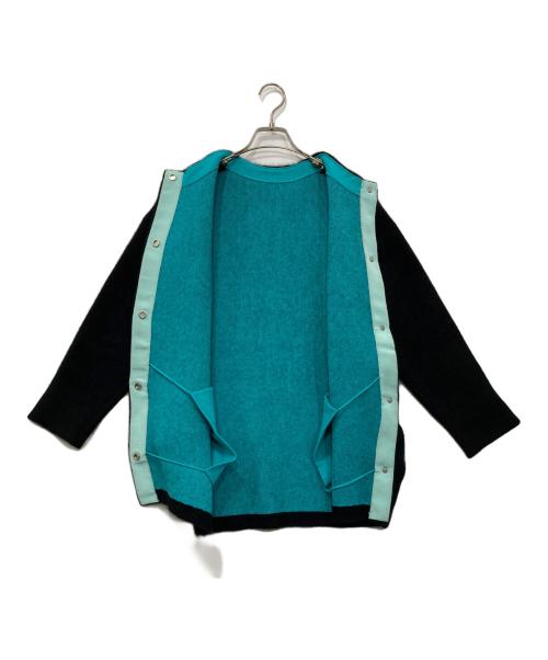 ELENDEEK（エレンディーク）ELENDEEK (エレンディーク) RACOON MIX WCD/ラクーンカーディガン ブラック サイズ:Fの古着・服飾アイテム