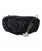 DIESELディーゼル）の古着「MULTI-POCKET SHOULDER BAG/マルチポケット ショルダーバッグ ダークウォッシュドデニム」｜ブラック