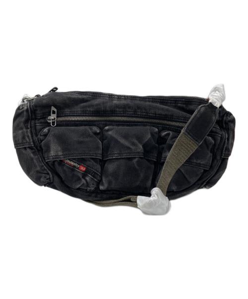 DIESEL（ディーゼル）DIESEL (ディーゼル) MULTI-POCKET SHOULDER BAG/マルチポケット ショルダーバッグ ダークウォッシュドデニム ブラック サイズ:- 未使用品の古着・服飾アイテム