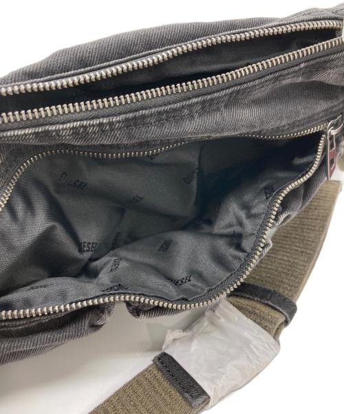 DIESEL（ディーゼル）DIESEL (ディーゼル) MULTI-POCKET SHOULDER BAG/マルチポケット ショルダーバッグ ダークウォッシュドデニム ブラック サイズ:- 未使用品の古着・服飾アイテム