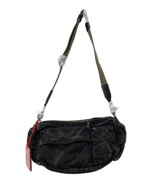 DIESEL（ディーゼル）DIESEL (ディーゼル) MULTI-POCKET SHOULDER BAG/マルチポケット ショルダーバッグ ダークウォッシュドデニム ブラック サイズ:- 未使用品の古着・服飾アイテム