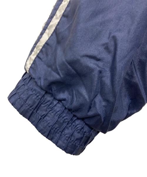 adidas（アディダス）adidas (アディダス) 90s スウィッチングカラーナイロンジャケット ホワイト×グリーン×ネイビー サイズ:Lの古着・服飾アイテム