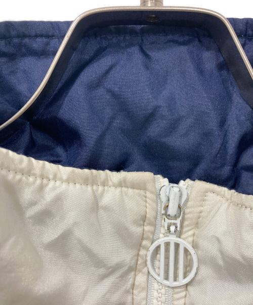 adidas（アディダス）adidas (アディダス) 90s スウィッチングカラーナイロンジャケット ホワイト×グリーン×ネイビー サイズ:Lの古着・服飾アイテム