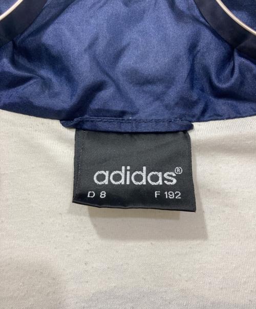 adidas（アディダス）adidas (アディダス) 90s スウィッチングカラーナイロンジャケット ホワイト×グリーン×ネイビー サイズ:Lの古着・服飾アイテム