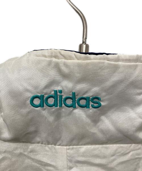 adidas（アディダス）adidas (アディダス) 90s スウィッチングカラーナイロンジャケット ホワイト×グリーン×ネイビー サイズ:Lの古着・服飾アイテム