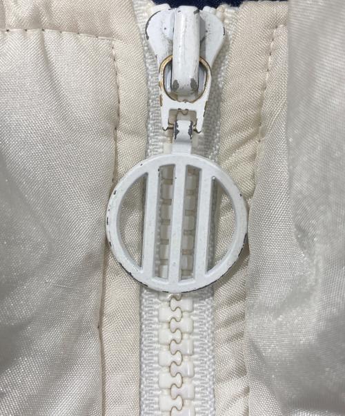 adidas（アディダス）adidas (アディダス) 90s スウィッチングカラーナイロンジャケット ホワイト×グリーン×ネイビー サイズ:Lの古着・服飾アイテム