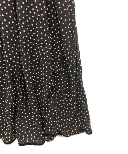 SINME（シンメ）SINME (シンメ) ドットマキシワンピース ブラック サイズ:Ｓの古着・服飾アイテム