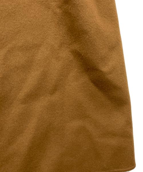 Noble（ノーブル）Noble (ノーブル) Super160sパフスリーブロングコート ブラウン サイズ:36の古着・服飾アイテム