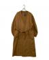 Noble（ノーブル）の古着「Super160sパフスリーブロングコート」｜ブラウン