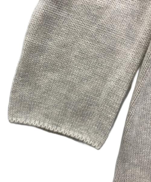 45R（フォーティファイブ・アール）45R (フォーティファイブ・アール) コットンロールネックニットチュニック アイボリーの古着・服飾アイテム