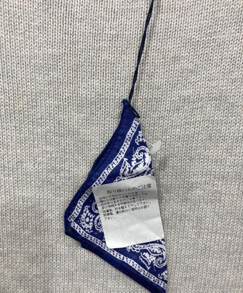 45R（フォーティファイブ・アール）45R (フォーティファイブ・アール) コットンロールネックニットチュニック アイボリーの古着・服飾アイテム