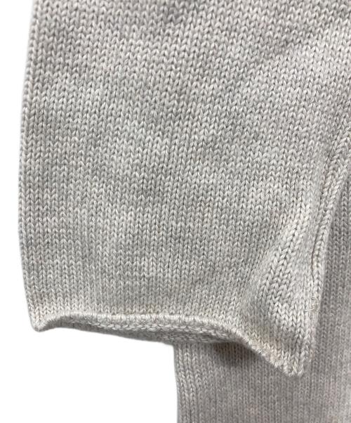 45R（フォーティファイブ・アール）45R (フォーティファイブ・アール) コットンロールネックニットチュニック アイボリーの古着・服飾アイテム