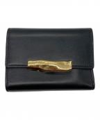 BALLYバリー）の古着「Baroque Compact Wallet/三つ折り財布」｜ブラック