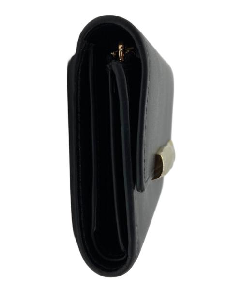 BALLY（バリー）BALLY (バリー) Baroque Compact Wallet/三つ折り財布 ブラックの古着・服飾アイテム